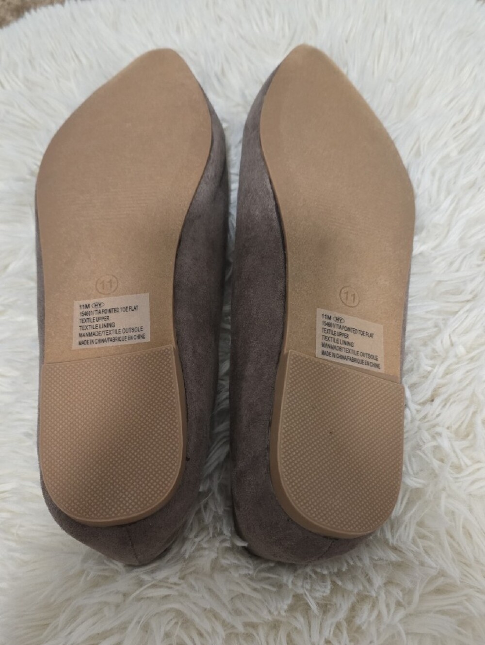 Maurices Taupe Suede Pointed Flats - Picture 4 of 5